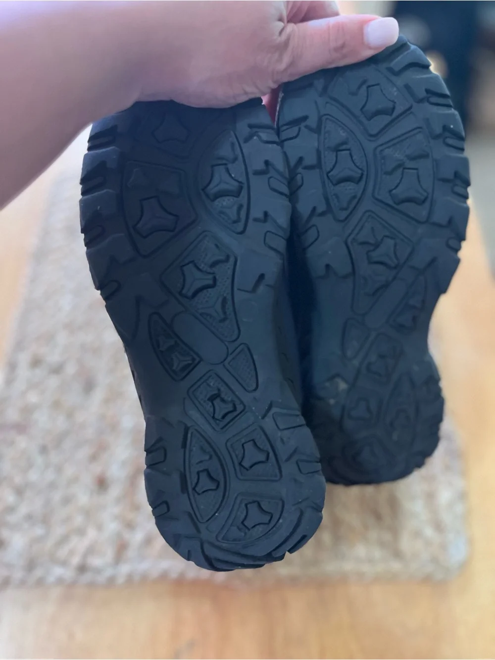 Lands' End Navy Kids Snow Boots